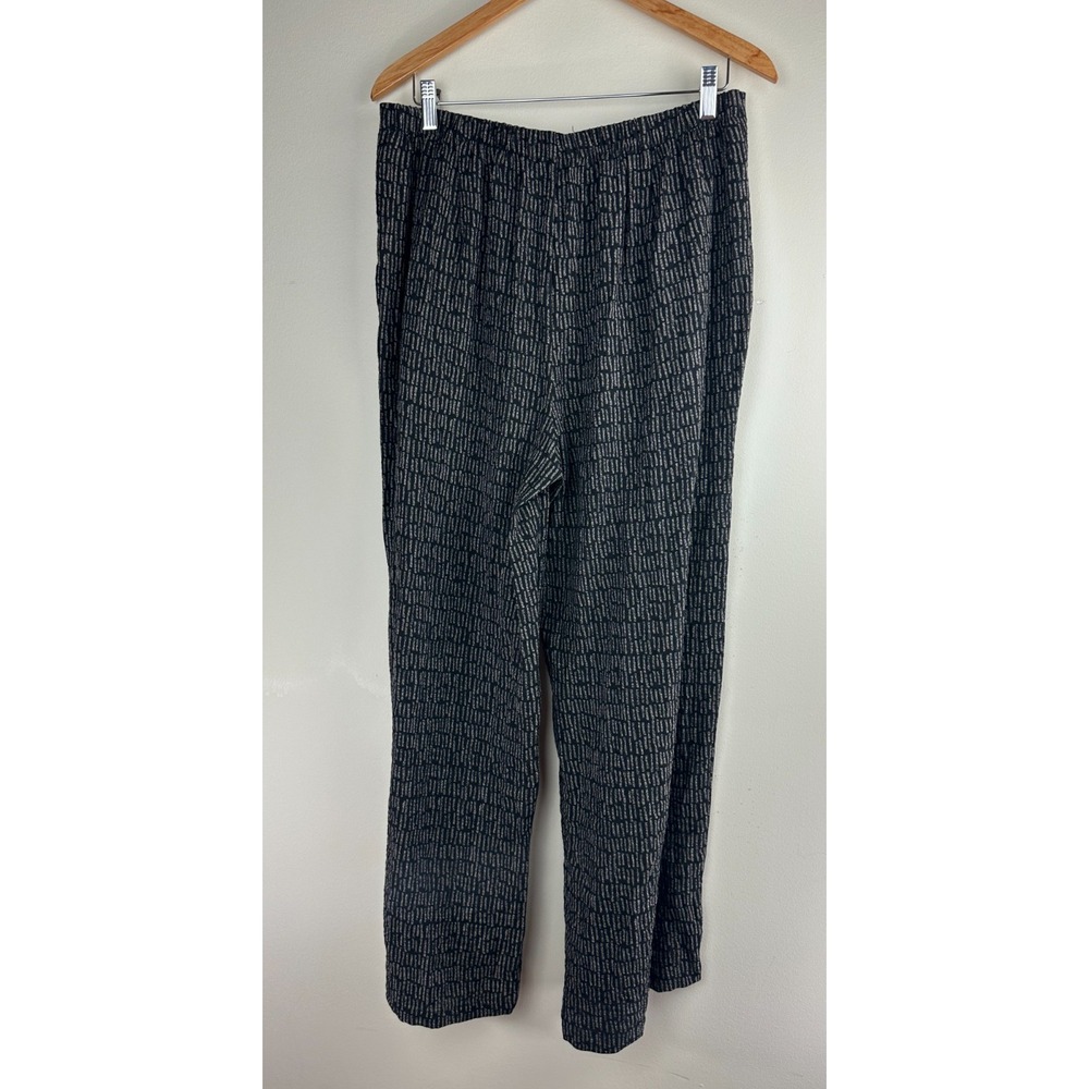 Habitat 2 Piece Set Crinkle Textured Abstract Geo Print Top & Pants Lagonlook L - Picture 9 of 16